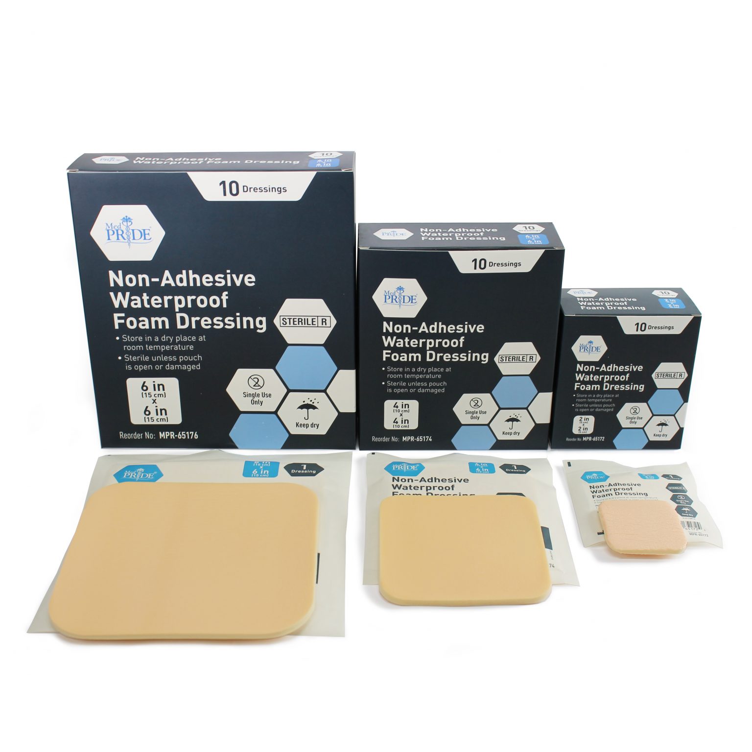 Waterproof Non-Adhesive Bordered Foam Dressing